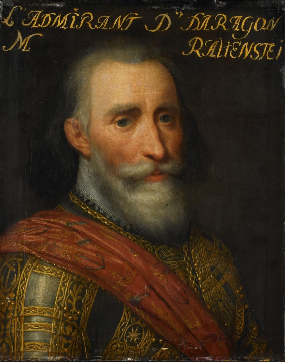 Porträt von Francisco Hurtado de Mendoza, Admiral von Aragon von Jan Antonisz van Ravesteyn (workshop of)