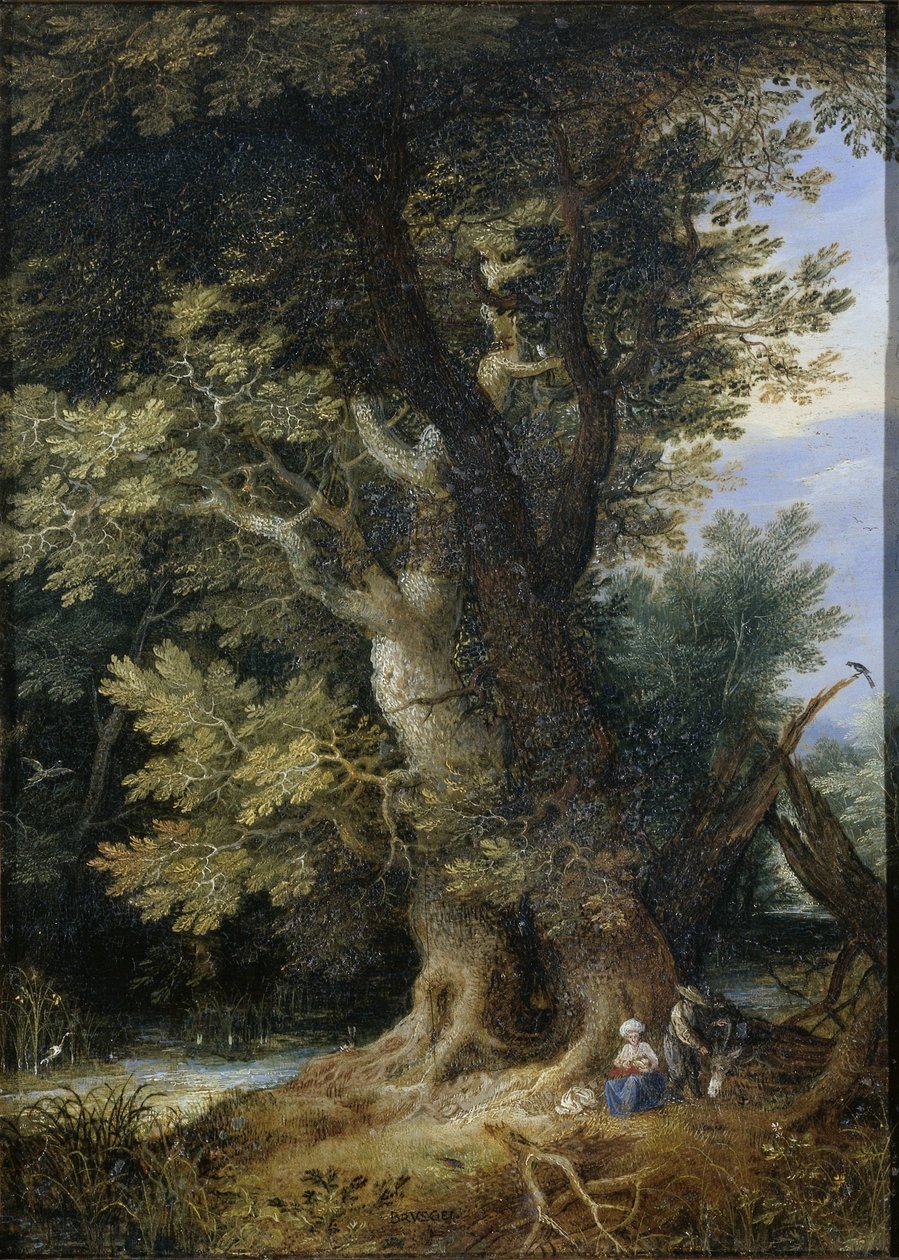 Ruhe auf der Flucht nach Ägypten von Jan Brueghel (I) (manner of)