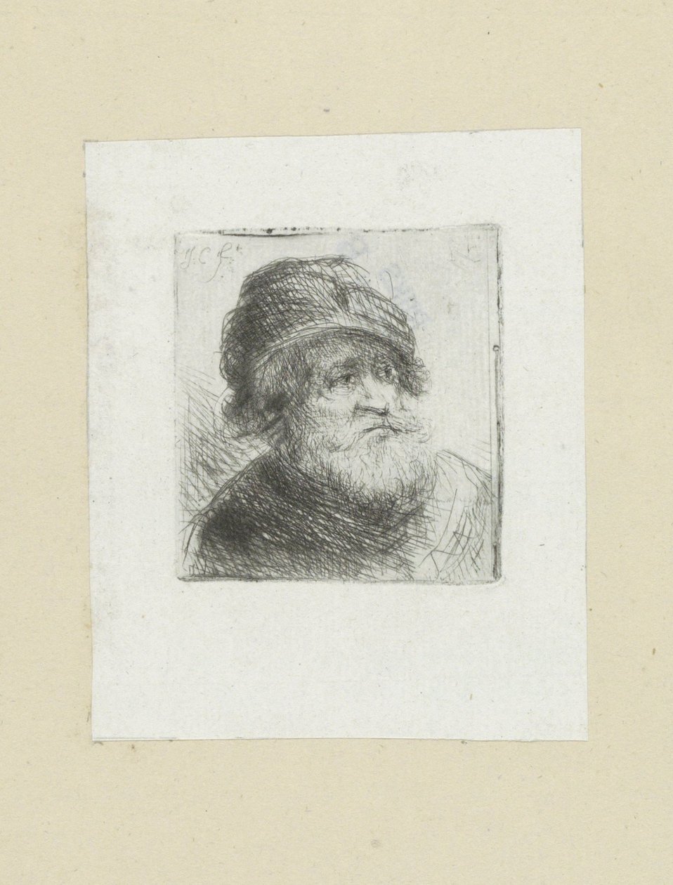 Alter Mann mit Turban von Jan Chalon