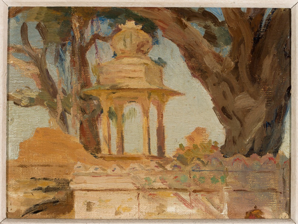 Indischer Tempel in Udaipur. Aus einer Reise nach Indien von Jan Ciągliński