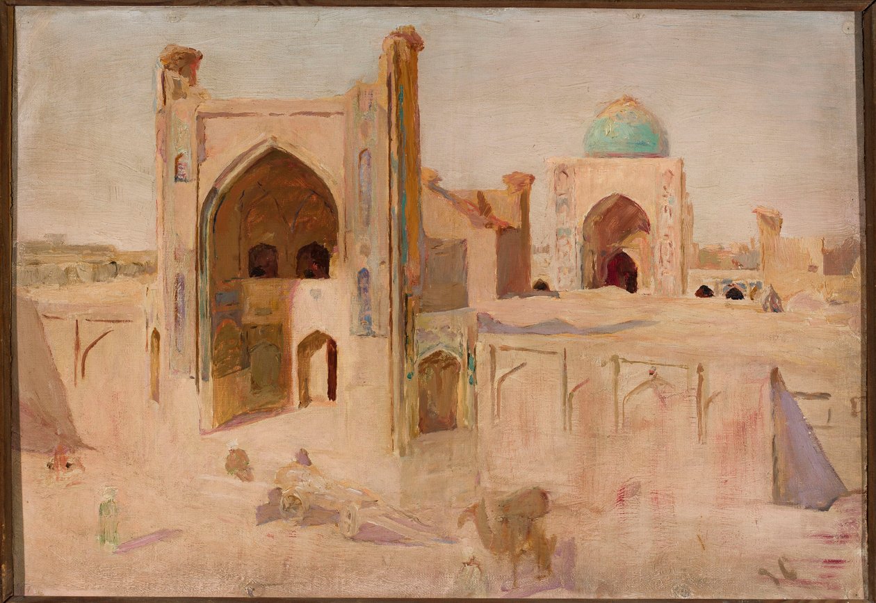 Meczet Kałan in Buchara. Aus der Reise nach Turkestan von Jan Ciągliński