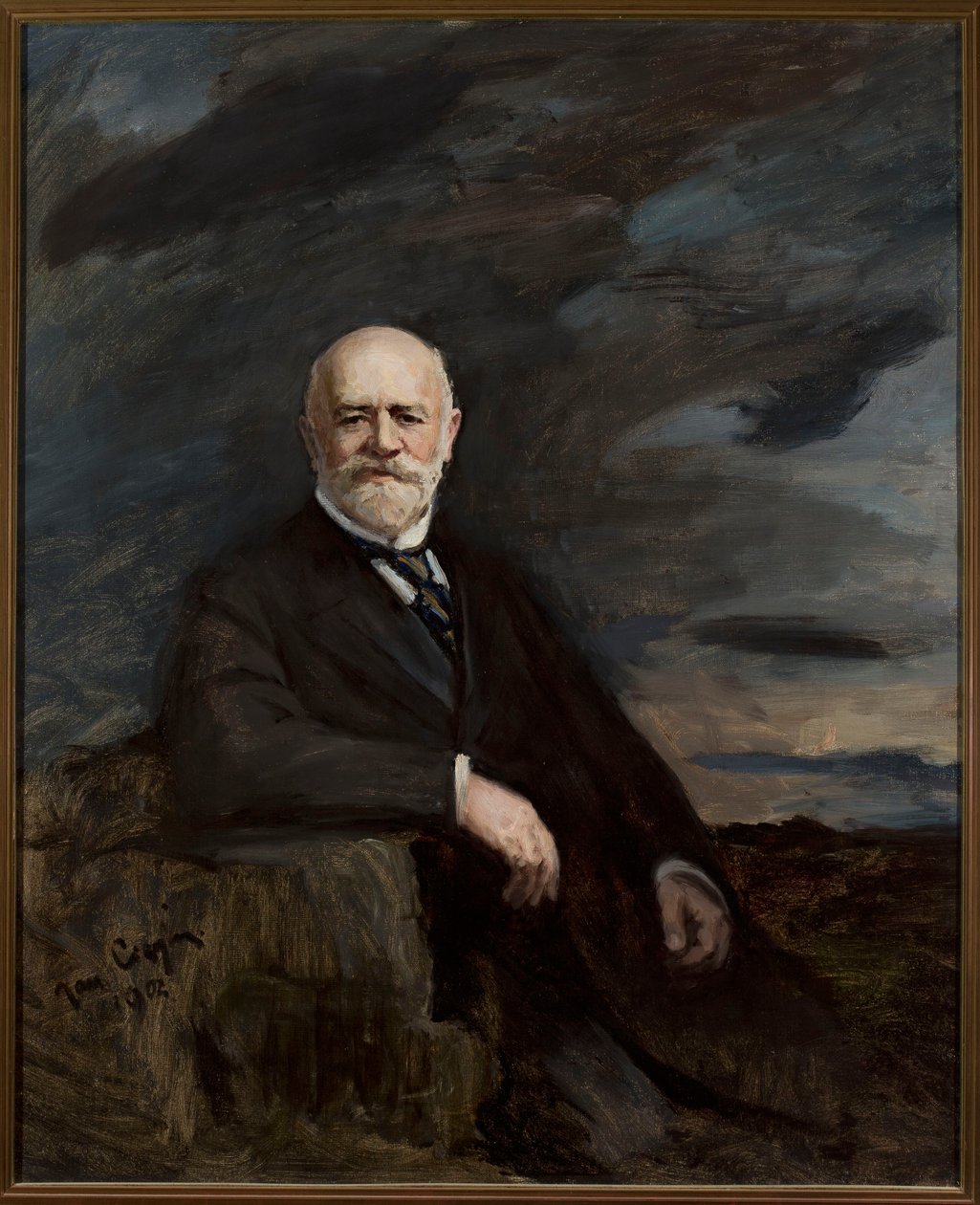 Porträt von Jan Bloch von Jan Ciągliński