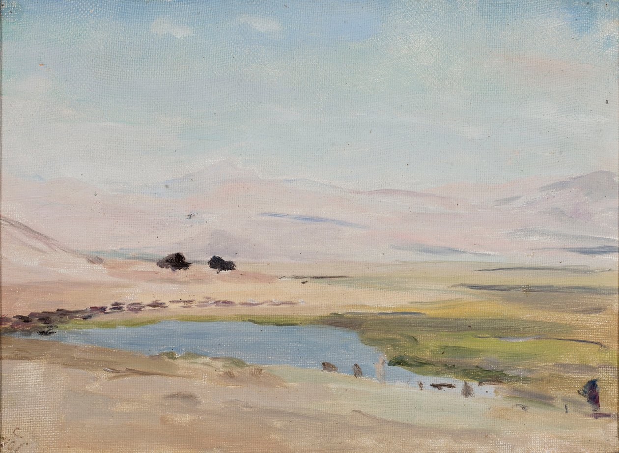 Wüste nahe dem Toten Meer. Aus der Reise nach Palästina von Jan Ciągliński