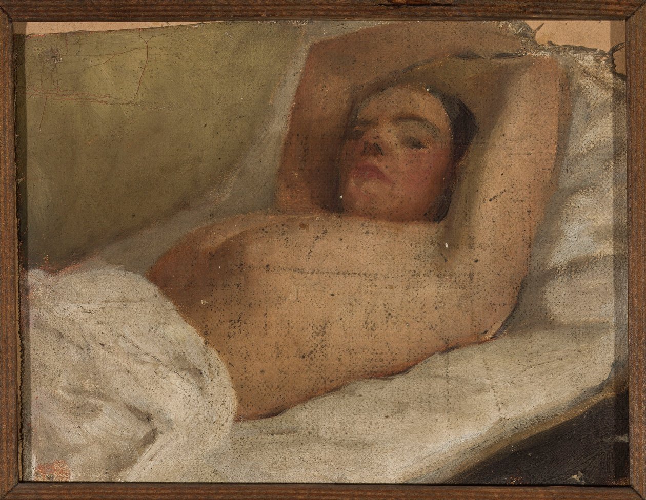 Studie einer liegenden Frau von Jan Ciągliński