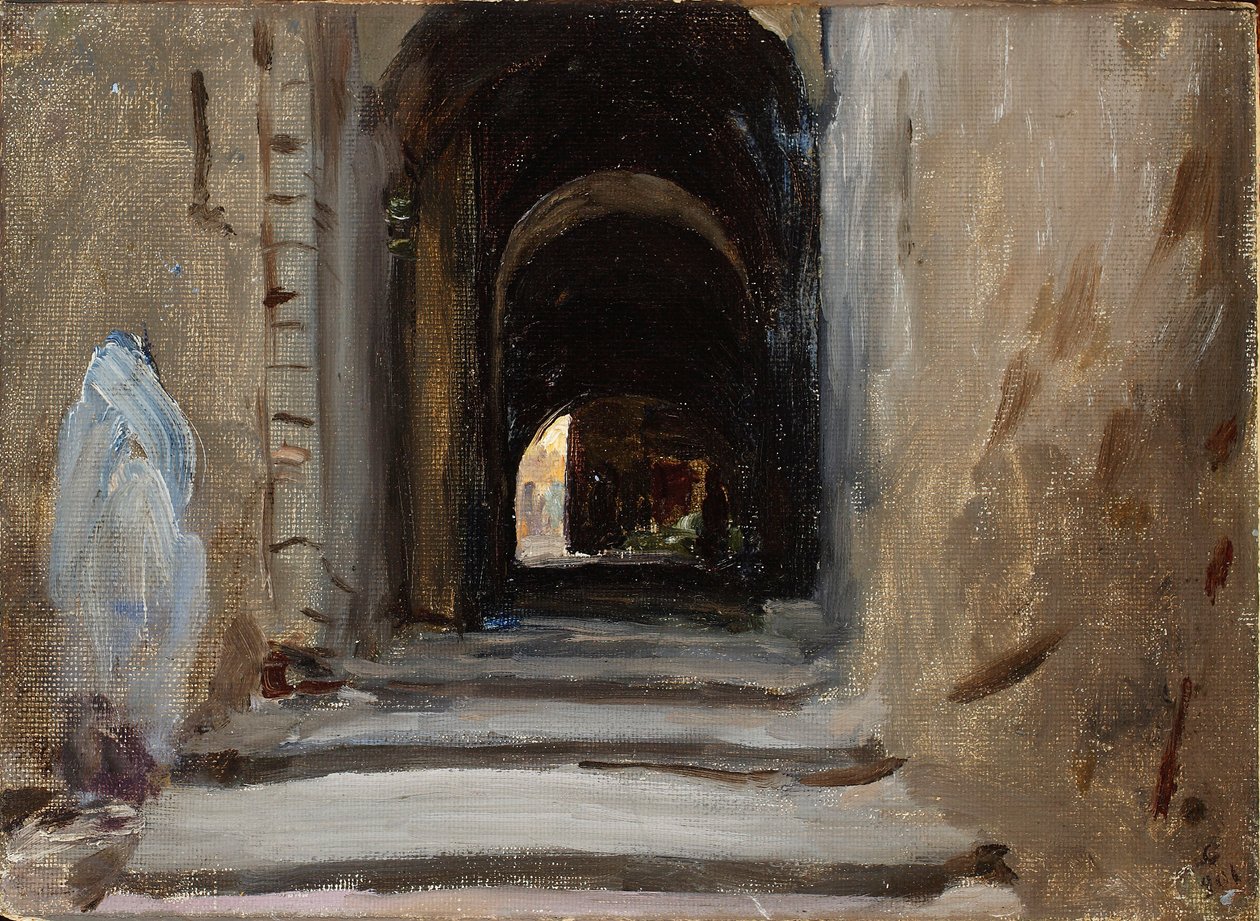 Via Dolorosa in Jerusalem. Aus der Reise nach Palästina von Jan Ciągliński