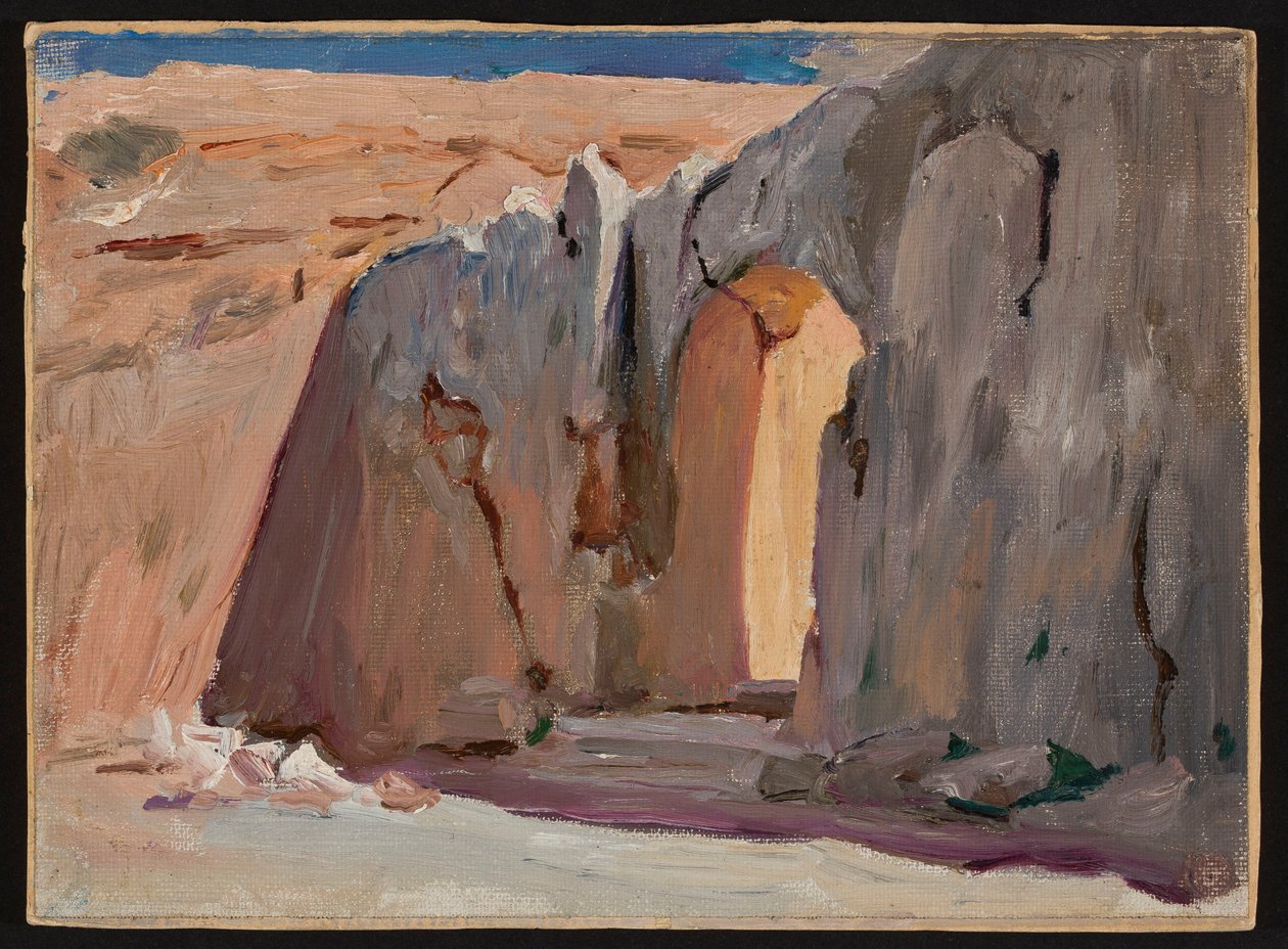 Eingang zum Grab der jüdischen Könige in Jerusalem. Von einer Reise nach Palästina von Jan Ciągliński