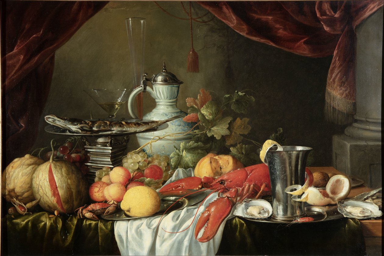 Stillleben mit einem Hummer und einem Silberbecher von Jan Davidsz. de Heem