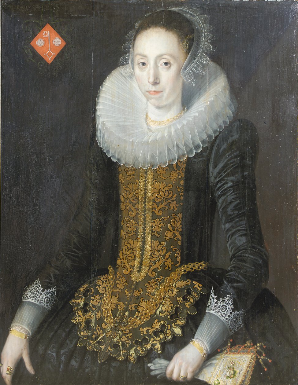 Porträt von Eritia Aukje Hoppers, geb. De Blocq, 1622 von Jan De Salle