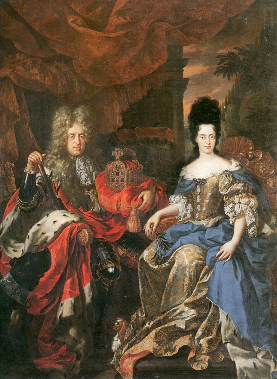 Johann Wilhelm II., Kurfürst von der Pfalz und Herzogin Anna Maria Luisa de’ Medici, 1708 von Jan Frans van Douven