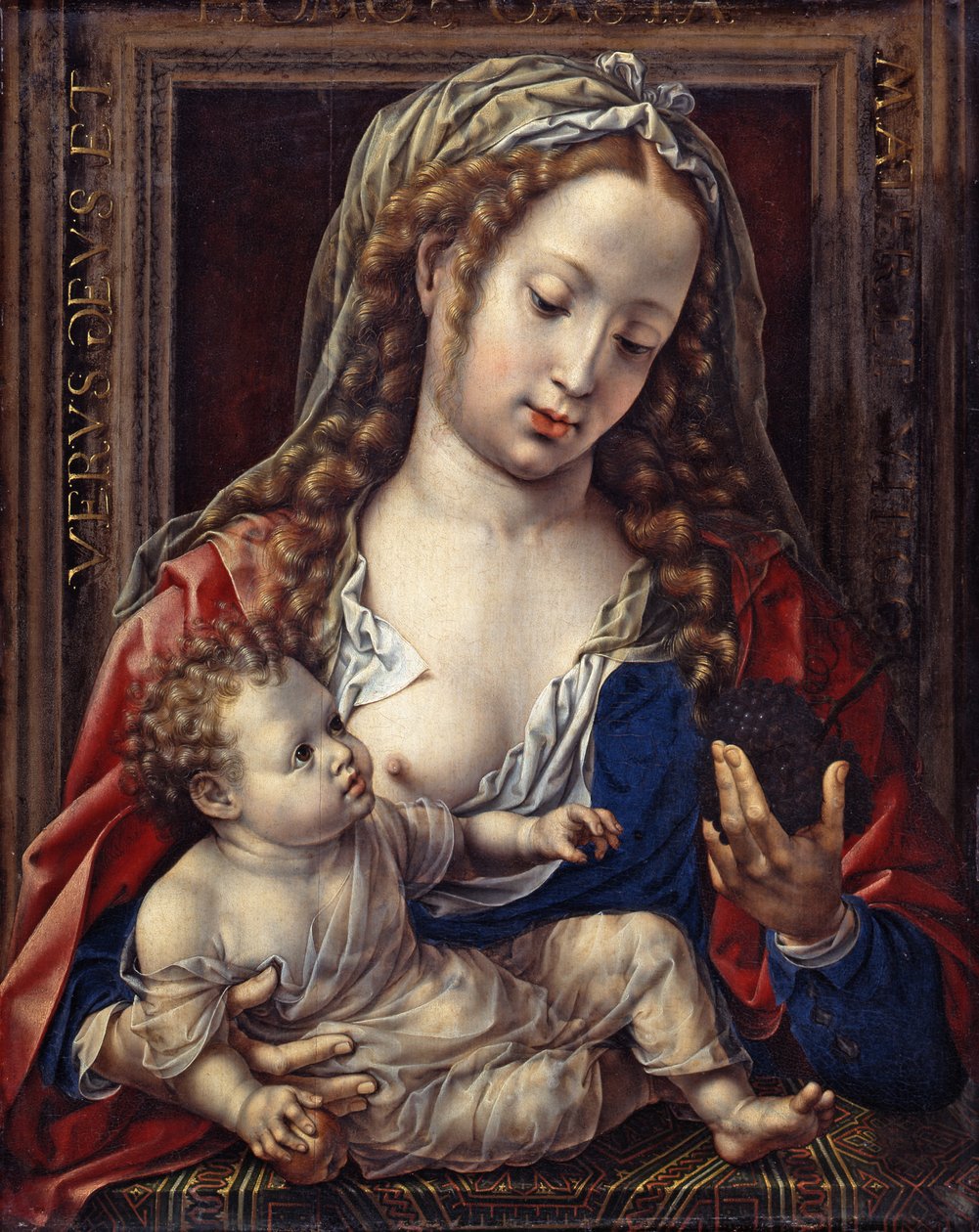Maria mit dem Christuskind von Jan Gossaert