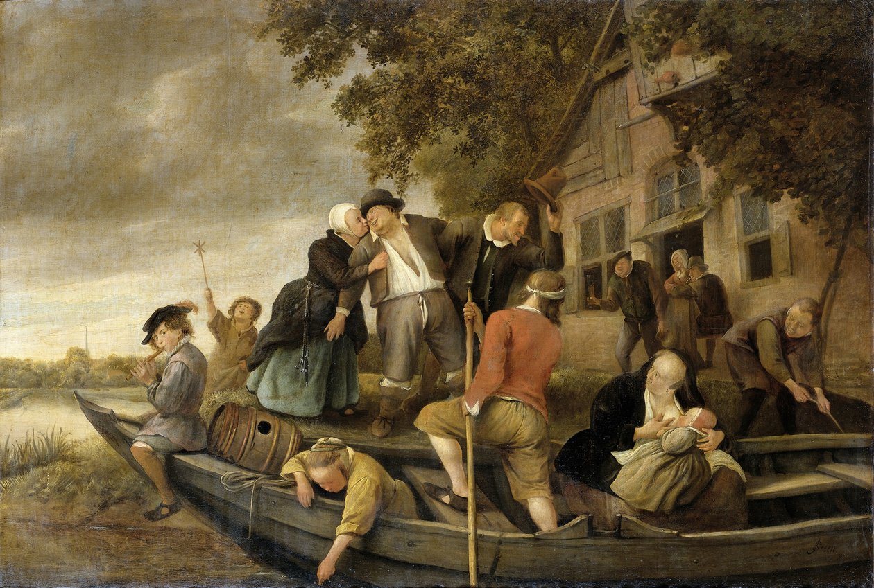 Die fröhliche Heimkehr, 1679 von Jan Havickszoon Steen