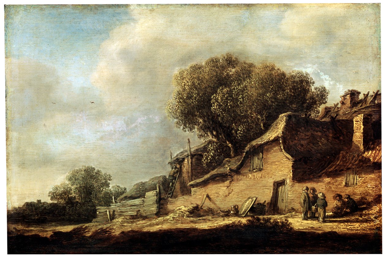 Landschaft mit einem Bauernhaus von Jan Josephsz van Goyen