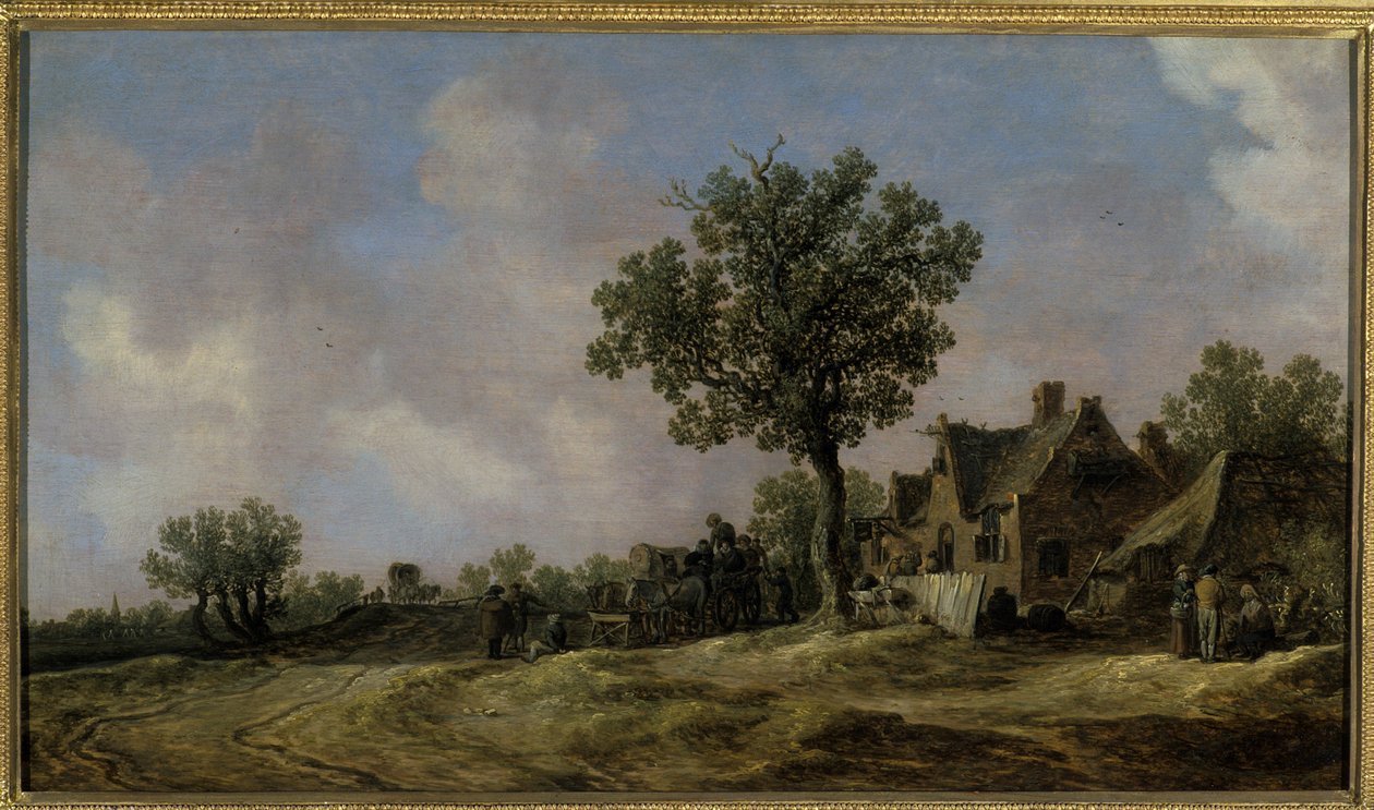 Taverne an einer Landstraße, 1620 von Jan Josephsz van Goyen