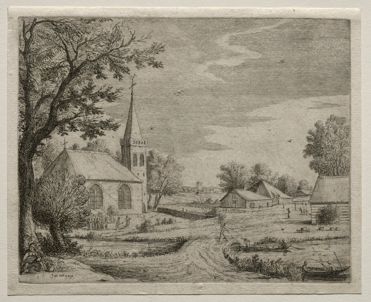 Dorfkirche von Jan Josephsz van Goyen