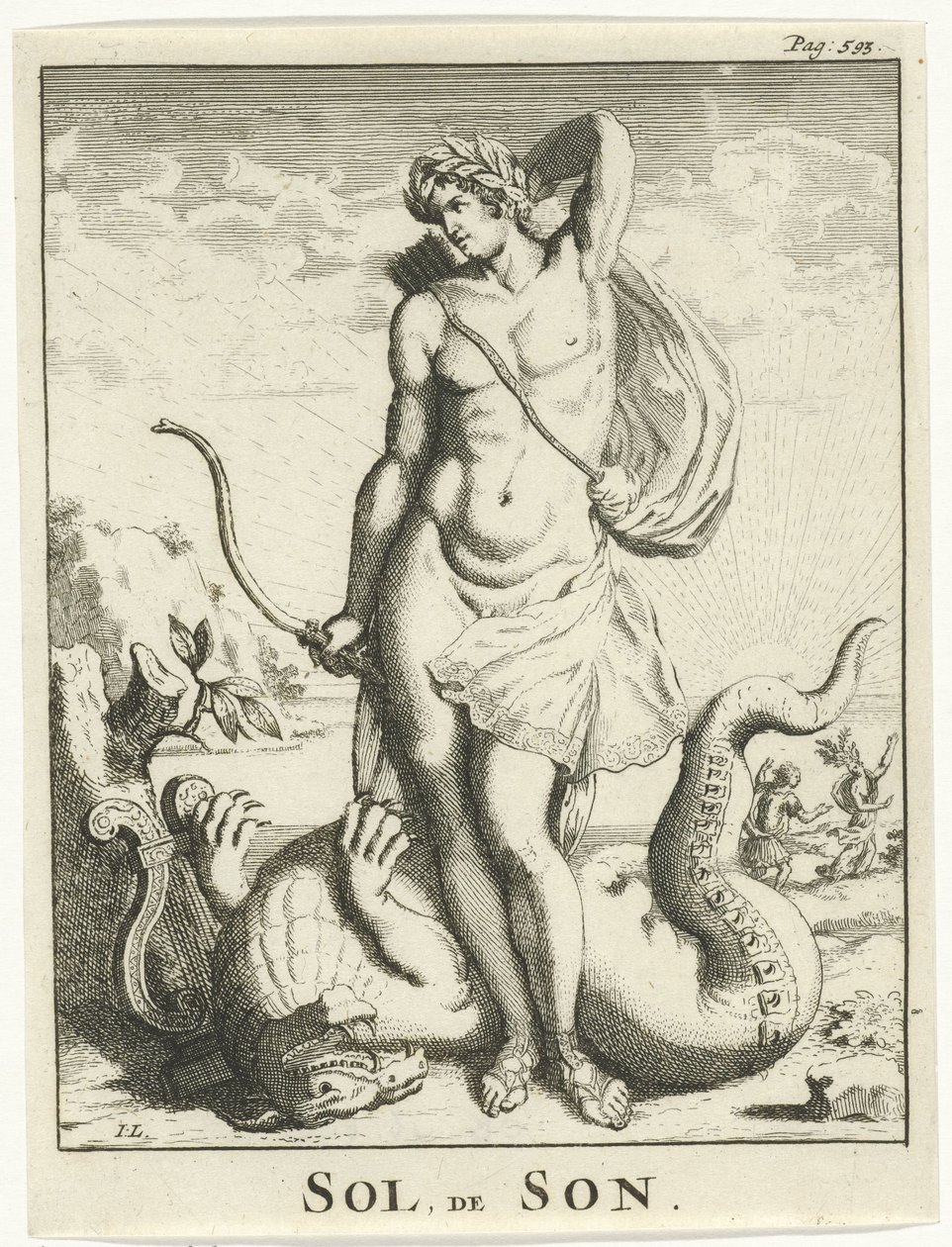 Apollo besiegt Python von Jan Lamsvelt