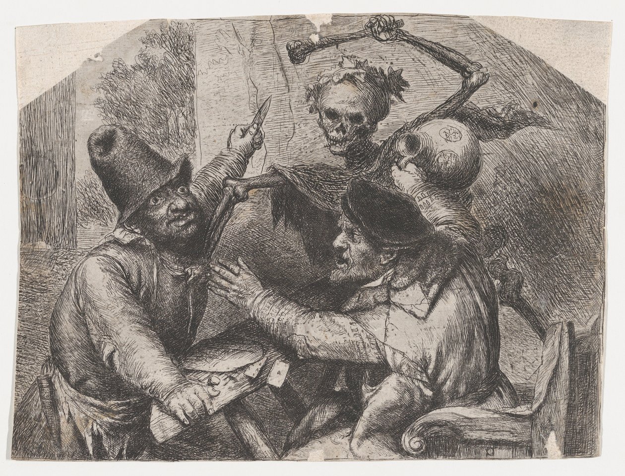 Der Tod und die Kartenspieler von Jan Lievens