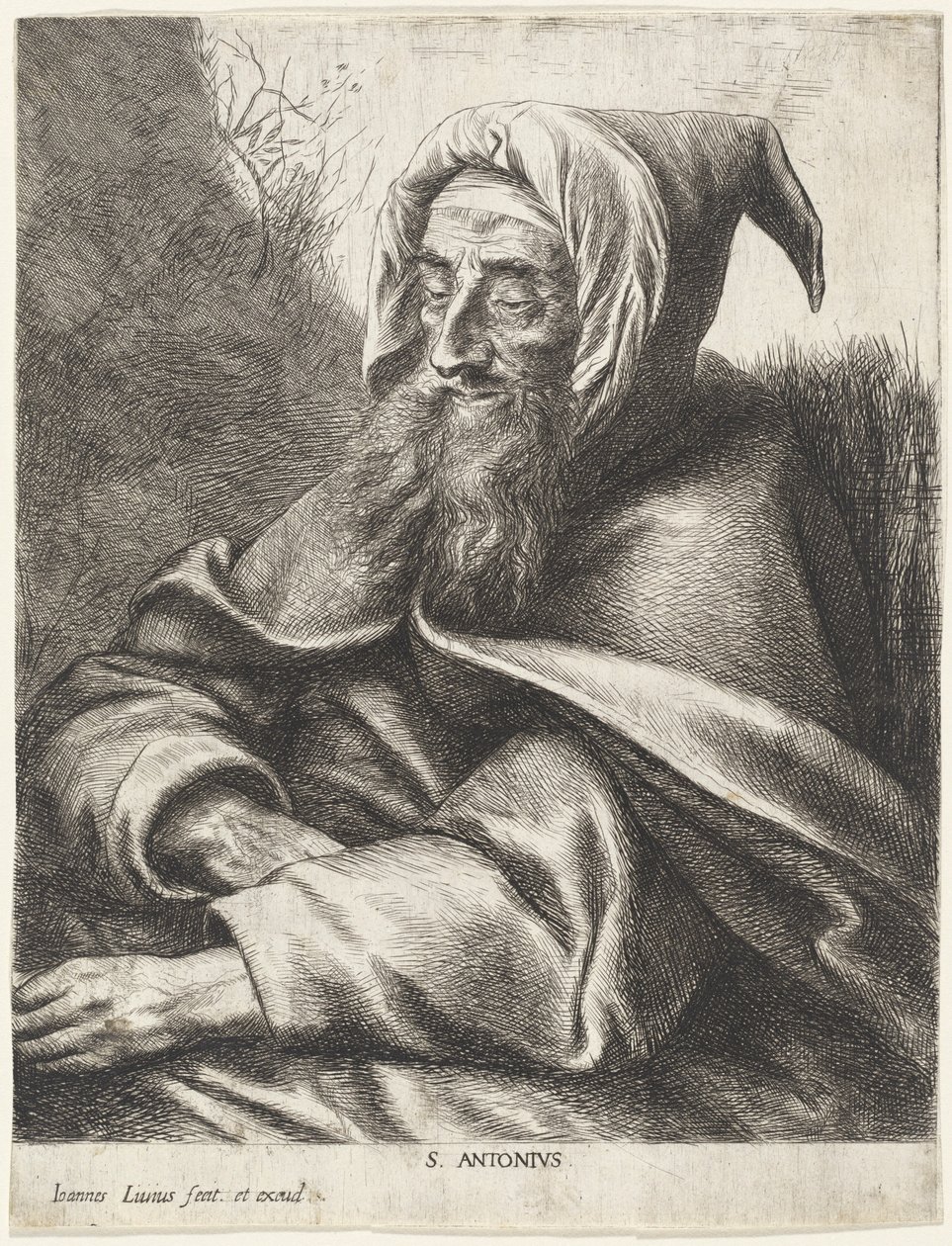 Der heilige Antonius von Jan Lievens