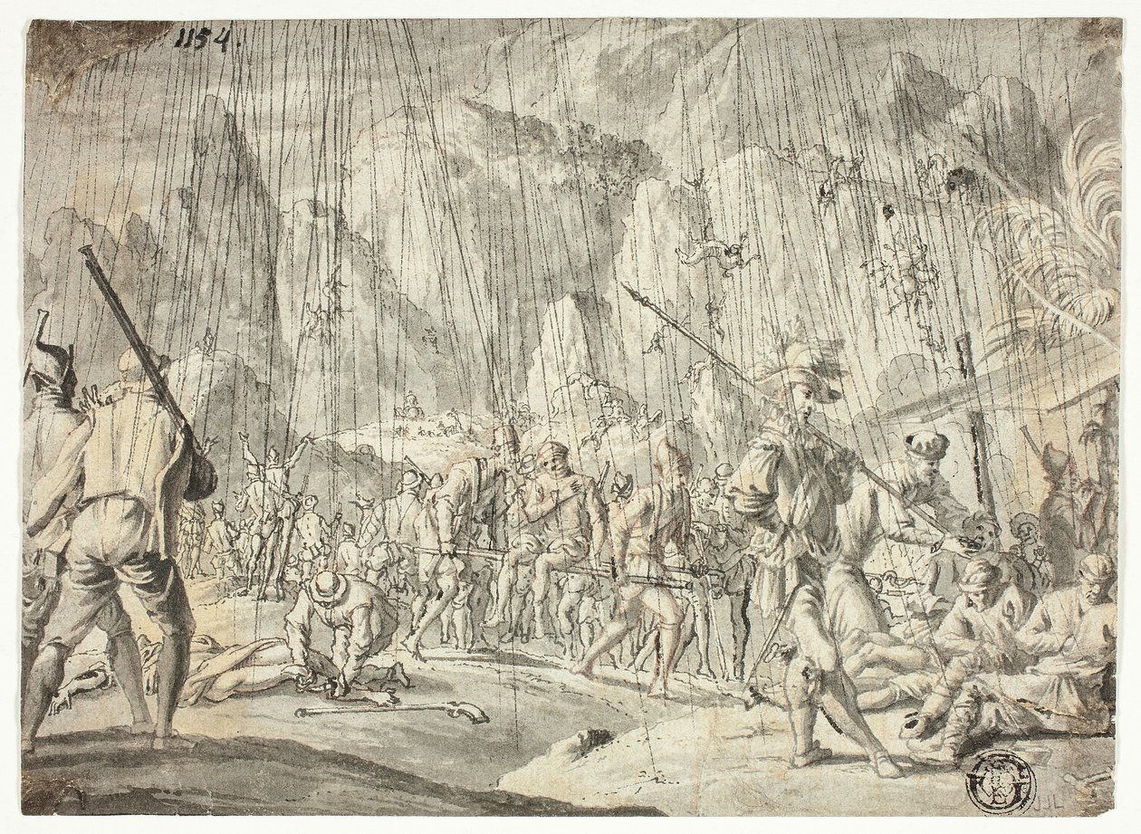 Schlachtenszene von Jan Luyken