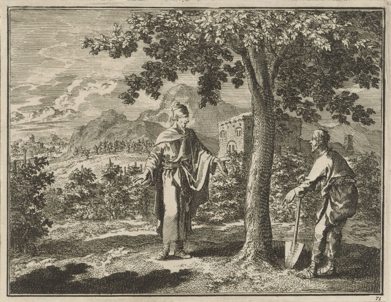Gleichnis vom unfruchtbaren Feigenbaum von Jan Luyken