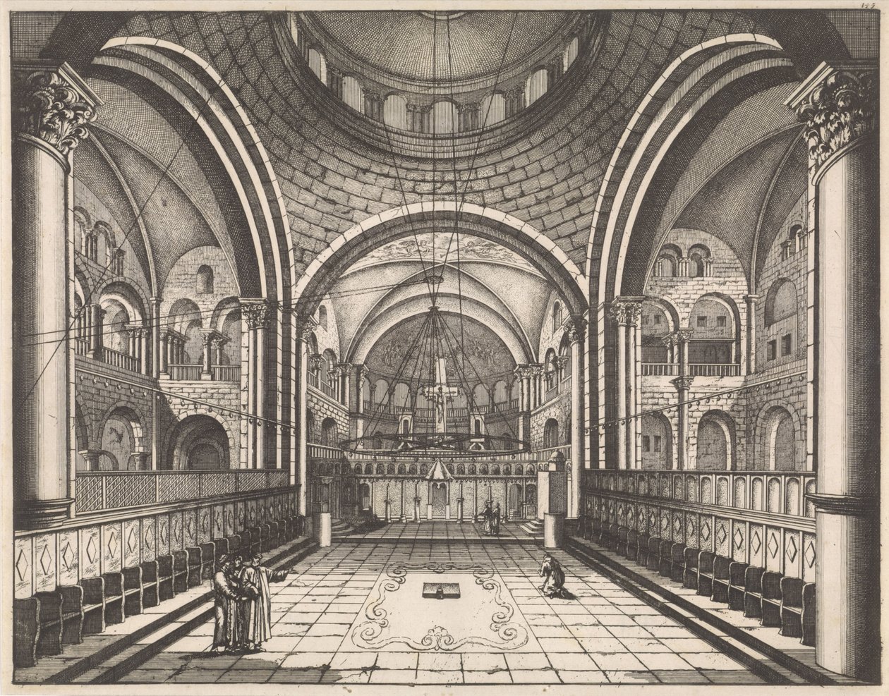 Chor der Grabeskirche in Jerusalem von Jan Luyken