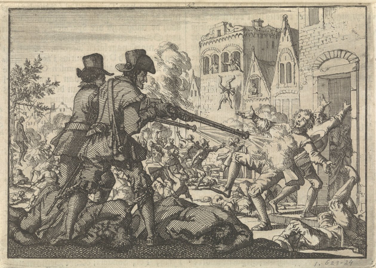 Mord an Reformierten in Tirano, 1620 von Jan Luyken