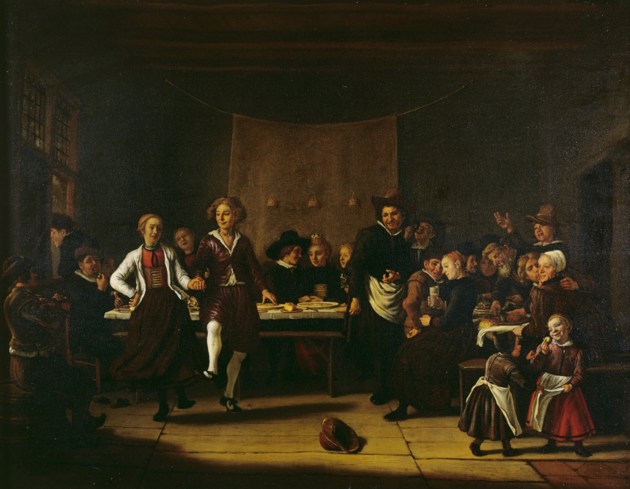Bauernhochzeit von Jan Massys or Metsys
