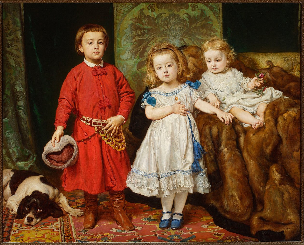 Porträt von drei Kindern des Künstlers von Jan Matejko