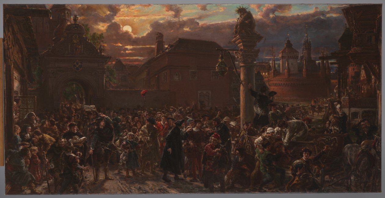 Auszug der Scholaren aus Krakau im Jahr 1549 von Jan Matejko