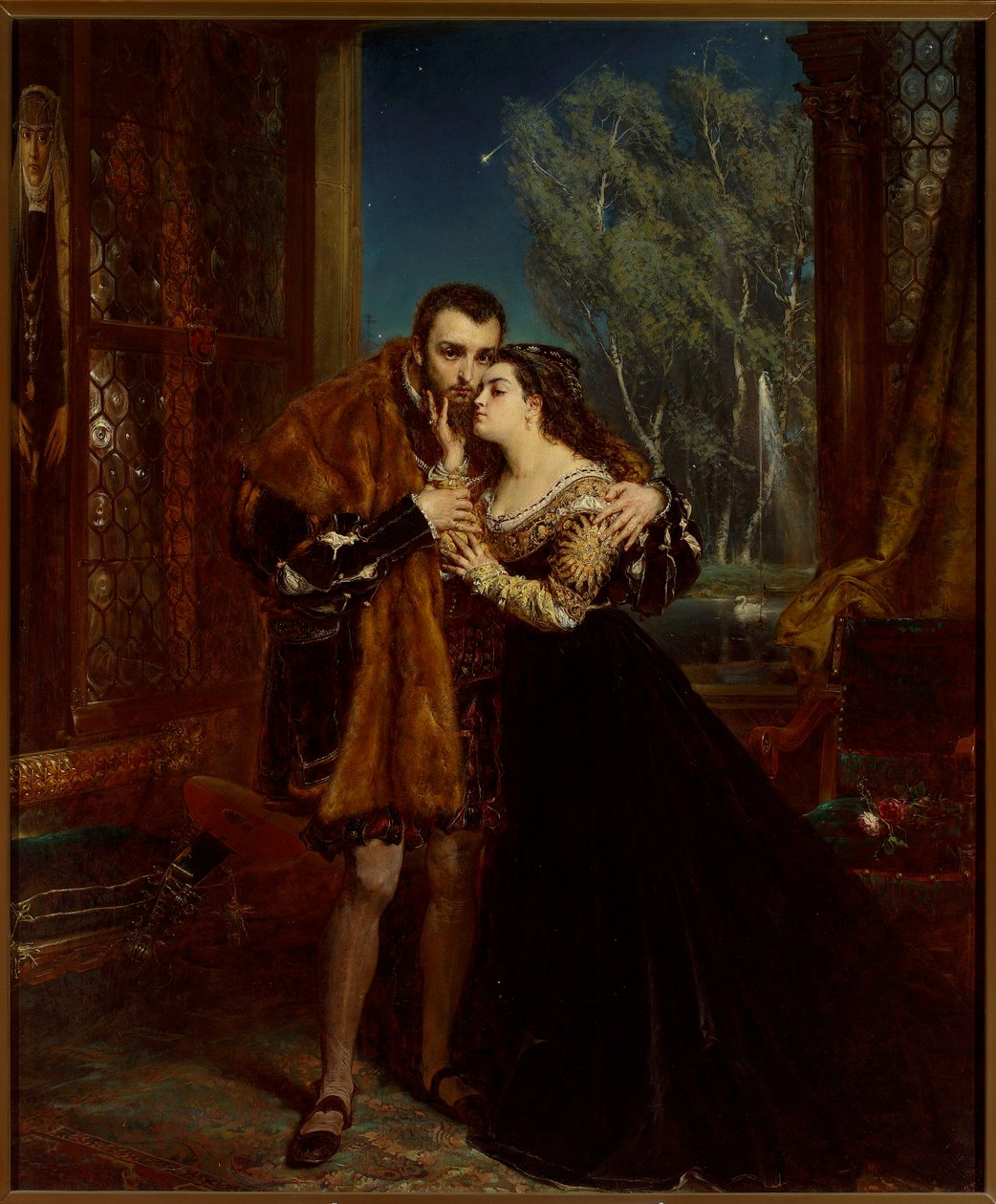 Sigismund August mit Barbara am Hofe der Radziwiłłs in Wilna von Jan Matejko