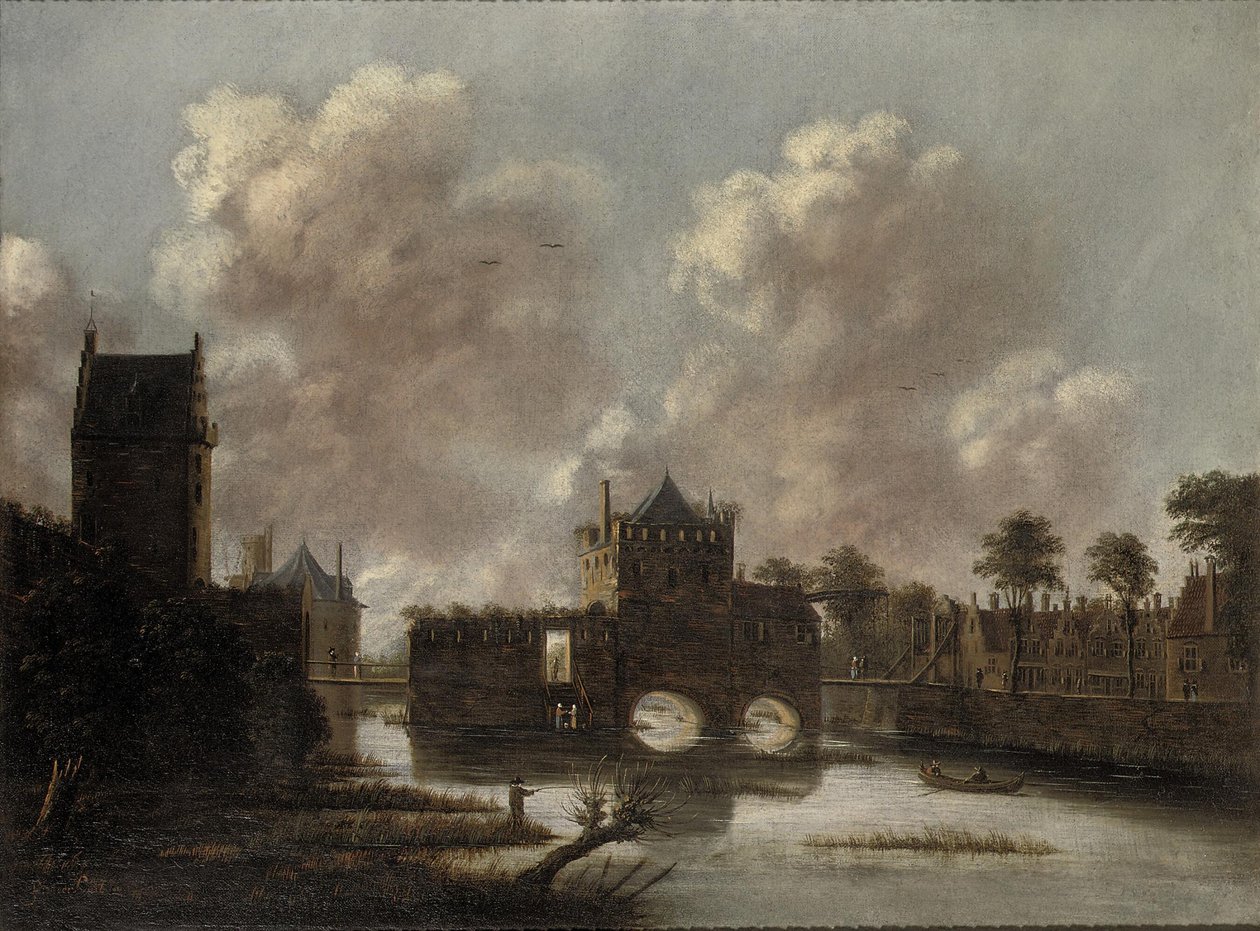 Jan Meerhout - Witte Vrouwenpoort Utrecht von Jan Meerhout