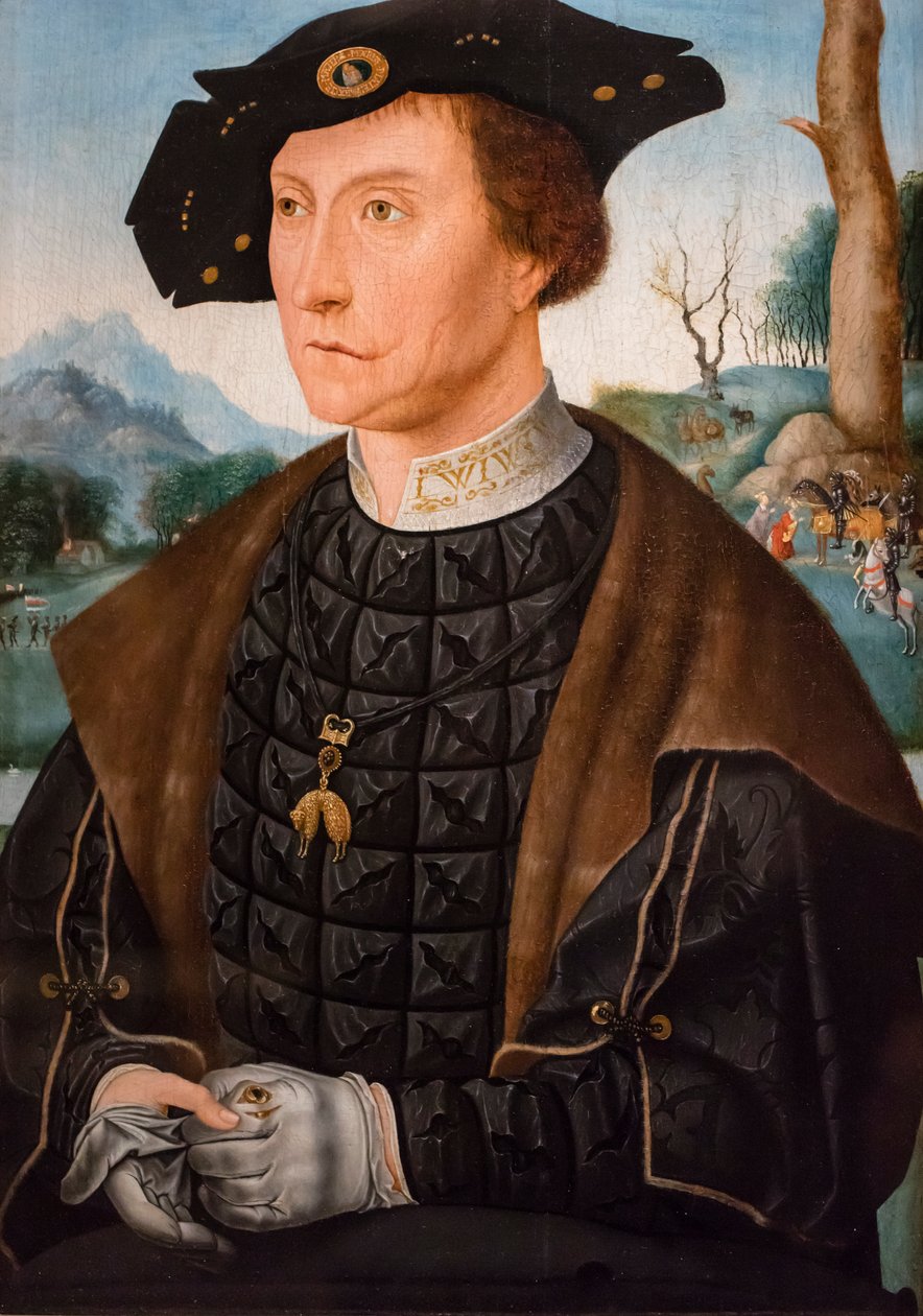 Porträt von Jan van Wassenaer, Vizegraf von Leiden, Gouverneur von Friesland von Jan Mostaert