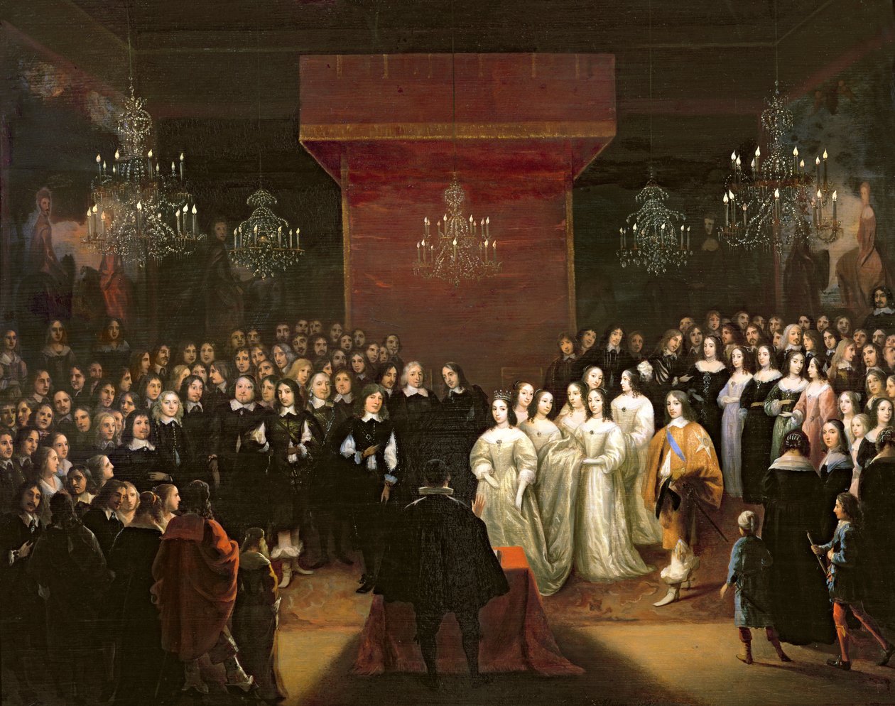 Die Hochzeit von Friedrich Wilhelm (1620-88) Kurfürst von Brandenburg und Louise Henriette (1627-67) Prinzessin von Nassau, 1646 von Jan Mytens or Mijtens