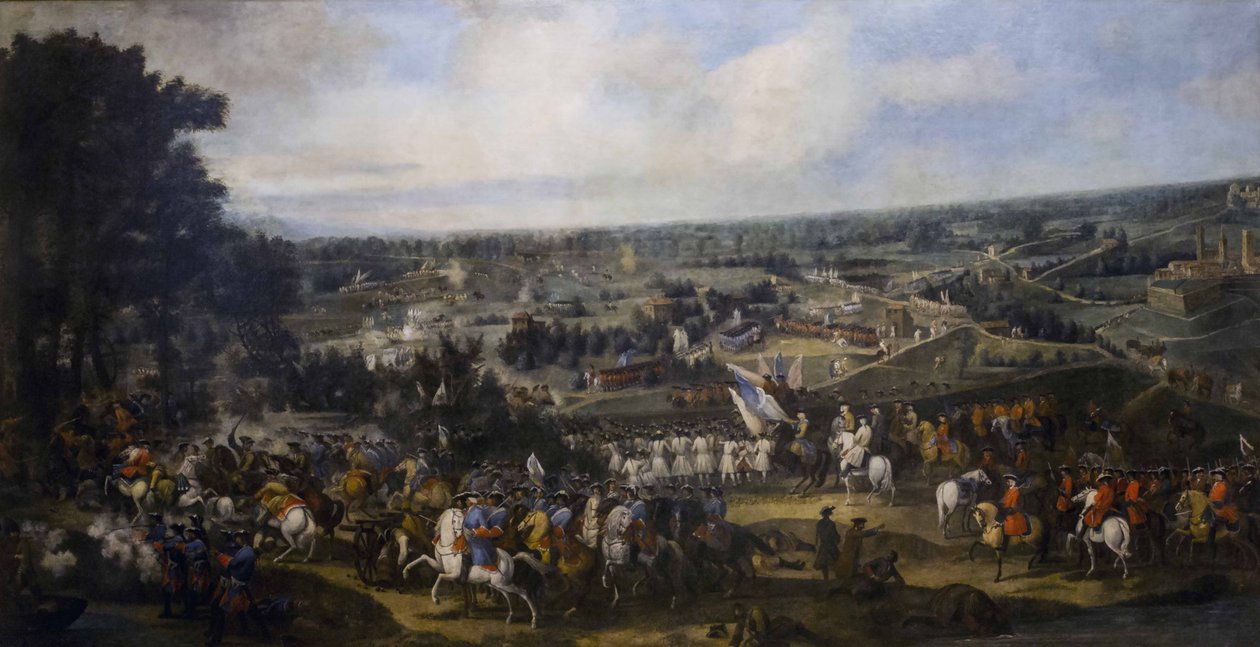 Die Schlacht von Guastalla von Jan Peeter Verdussen