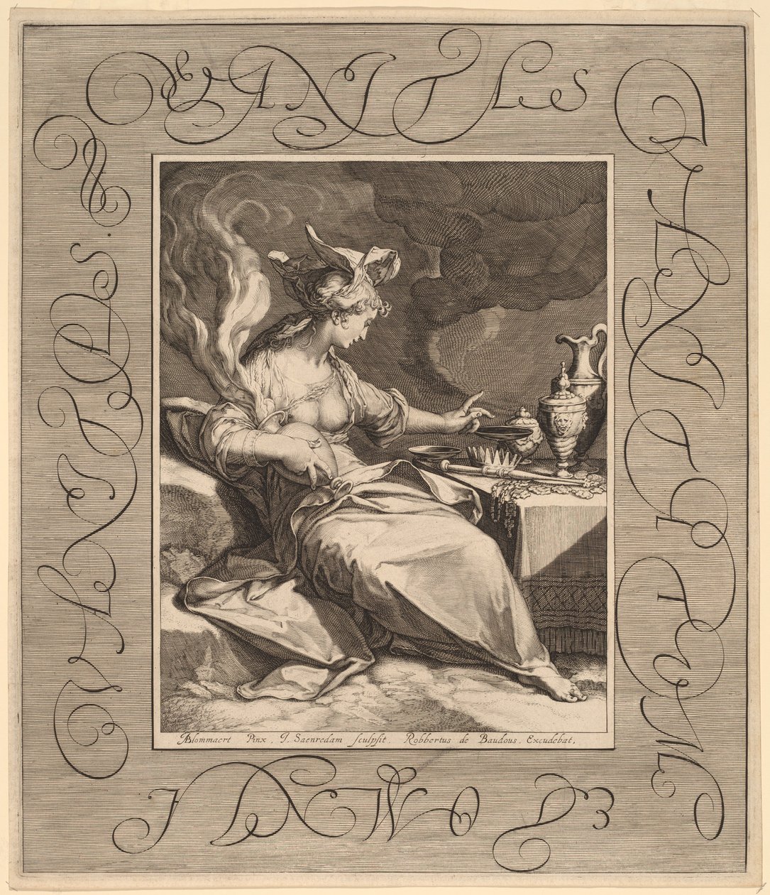 Vanitas, Vanitatum et Omnia Vanitas von Jan Pietersz Saenredam, after Abraham Bloemaert