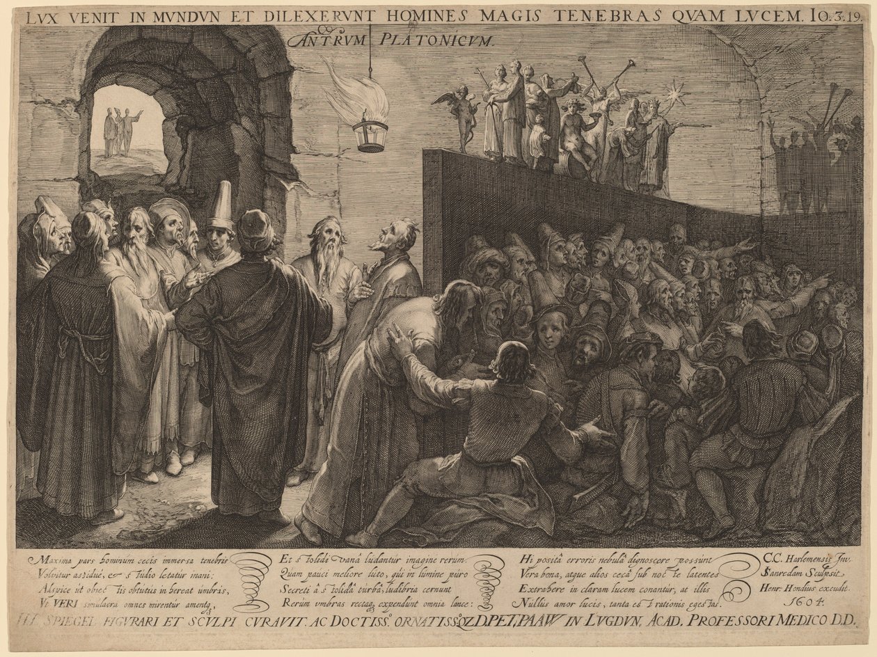Platons Höhle von Jan Pietersz Saenredam after Cornelis Cornelisz van Haarlem