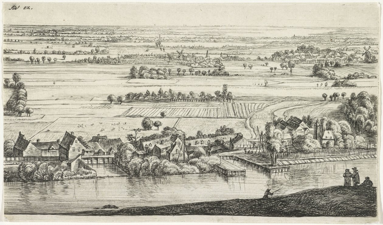 Dorf an einem Fluss von Jan Ruyscher