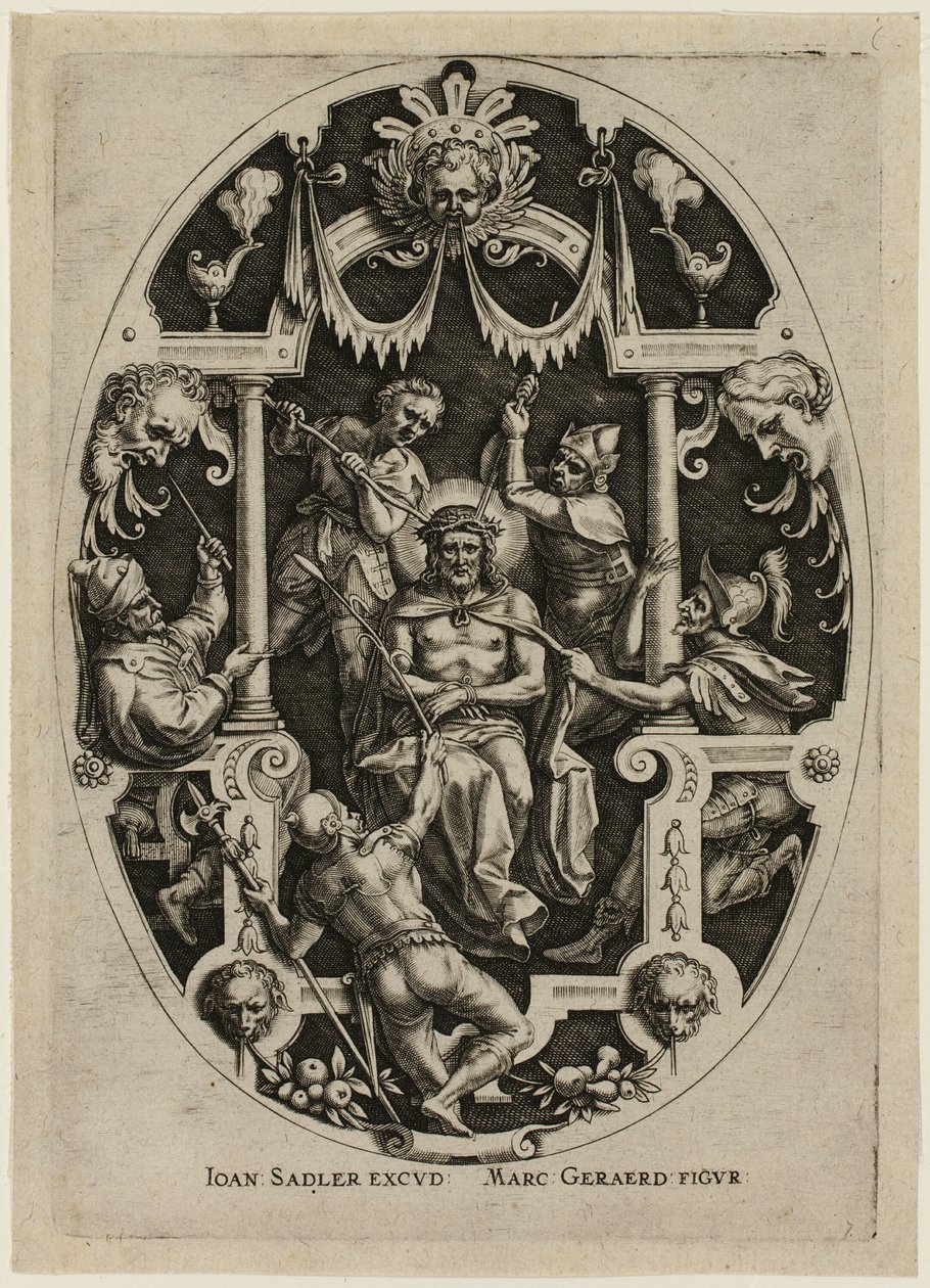Krönung mit Dornen, aus Passion Christi von Jan Sadeler I
