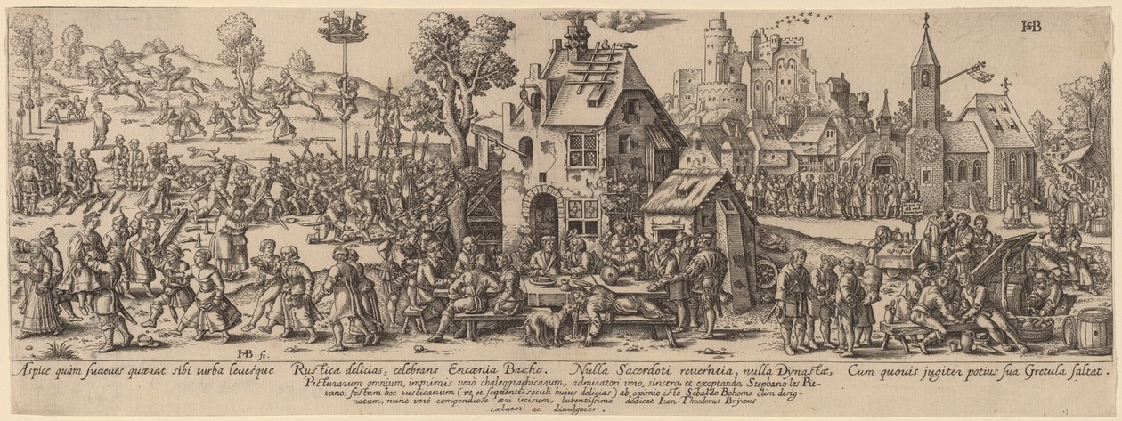 Jahrmarkt von Jan Theodor de Bry after Sebald Beham