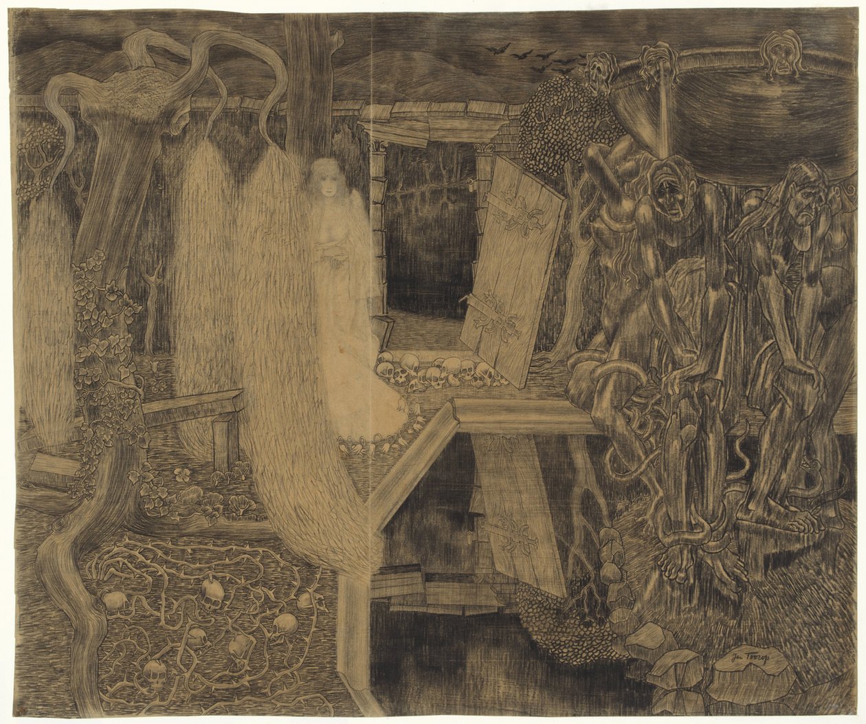 Der alte Garten der Sorgen von Jan Toorop
