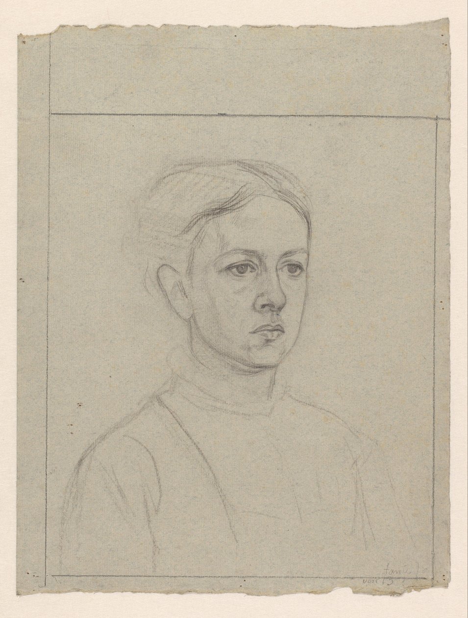 Porträt von Johanna Veth von Jan Veth