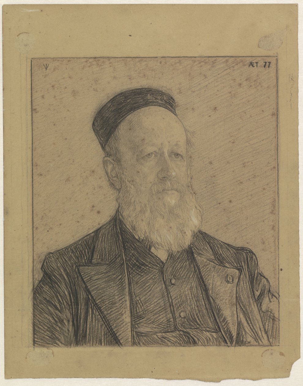 Porträt von Pieter Johannes Veth, 77 Jahre alt von Jan Veth