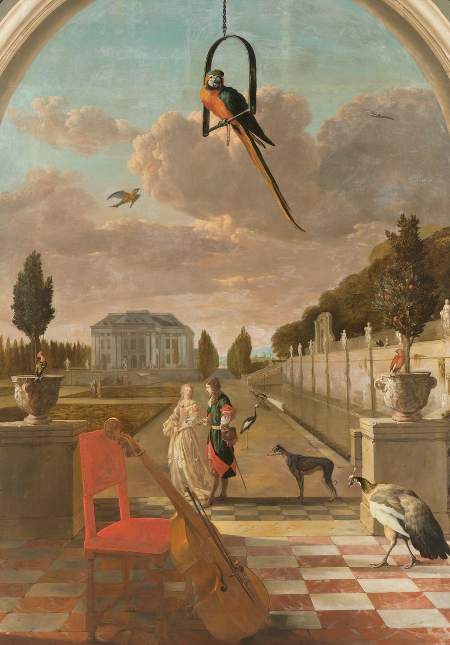 Park mit Landhaus von Jan Weenix