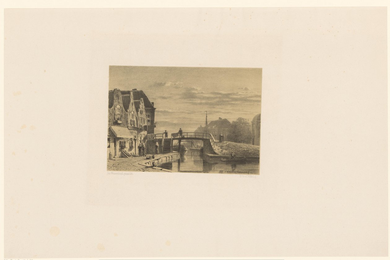 Stadtansicht mit Kanal von Jan Weissenbruch