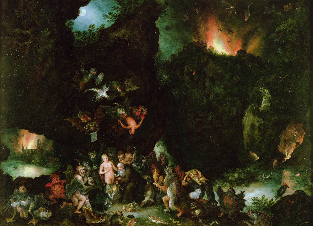 Die Versuchung des Heiligen Antonius - Hölle, 1594 von Jan the Elder Brueghel