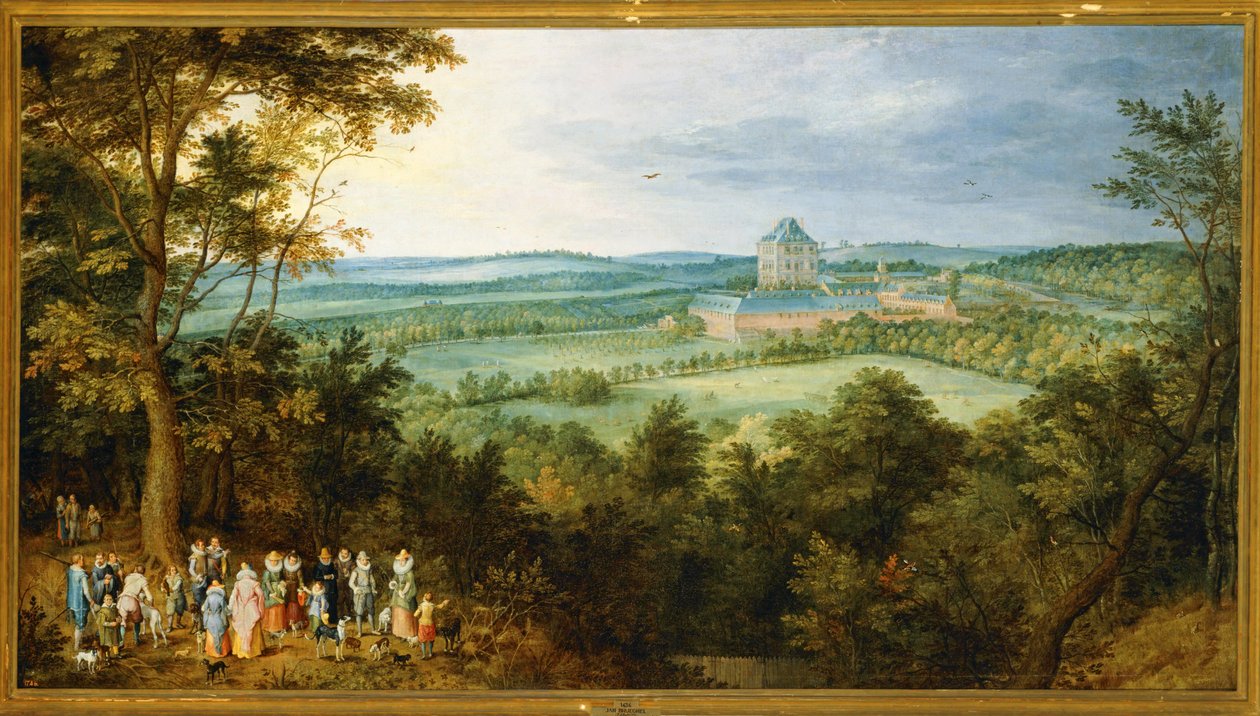 Die Erzherzöge gehen auf die Jagd von Jan the Elder Brueghel
