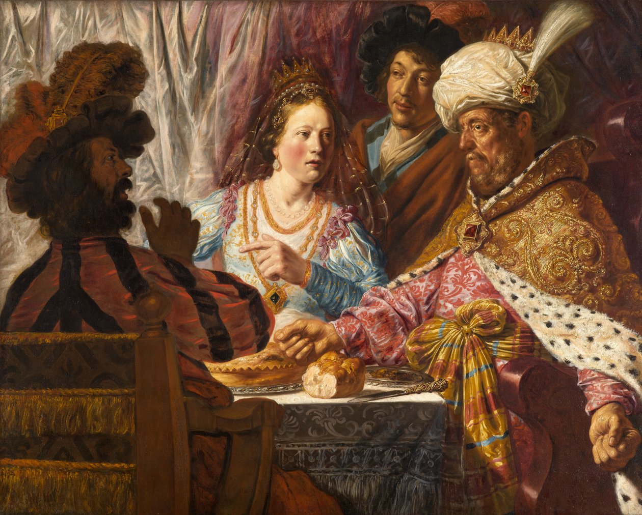 Das Fest der Esther, ca. 1625 von Jan the Elder Lievens