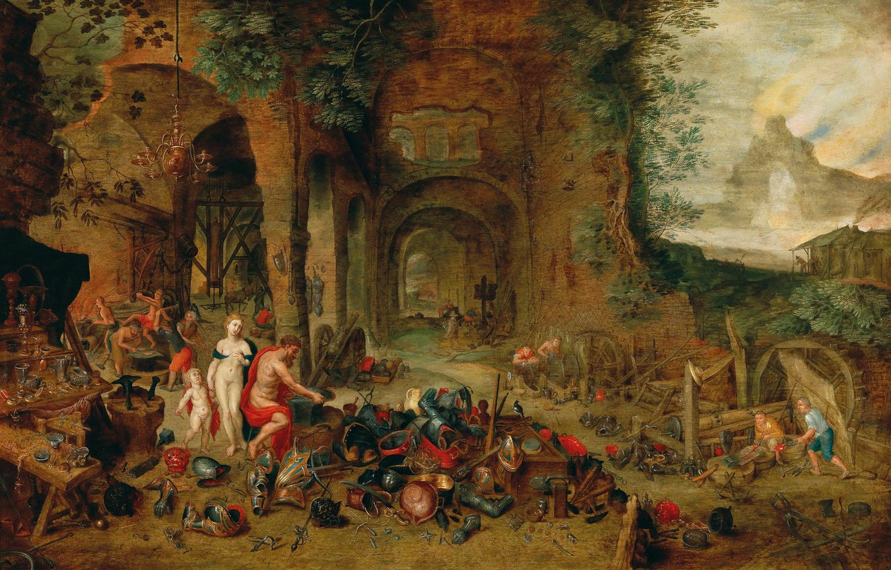 Venus in der Schmiede des Vulkan von Jan the Younger (workshop) Brueghel