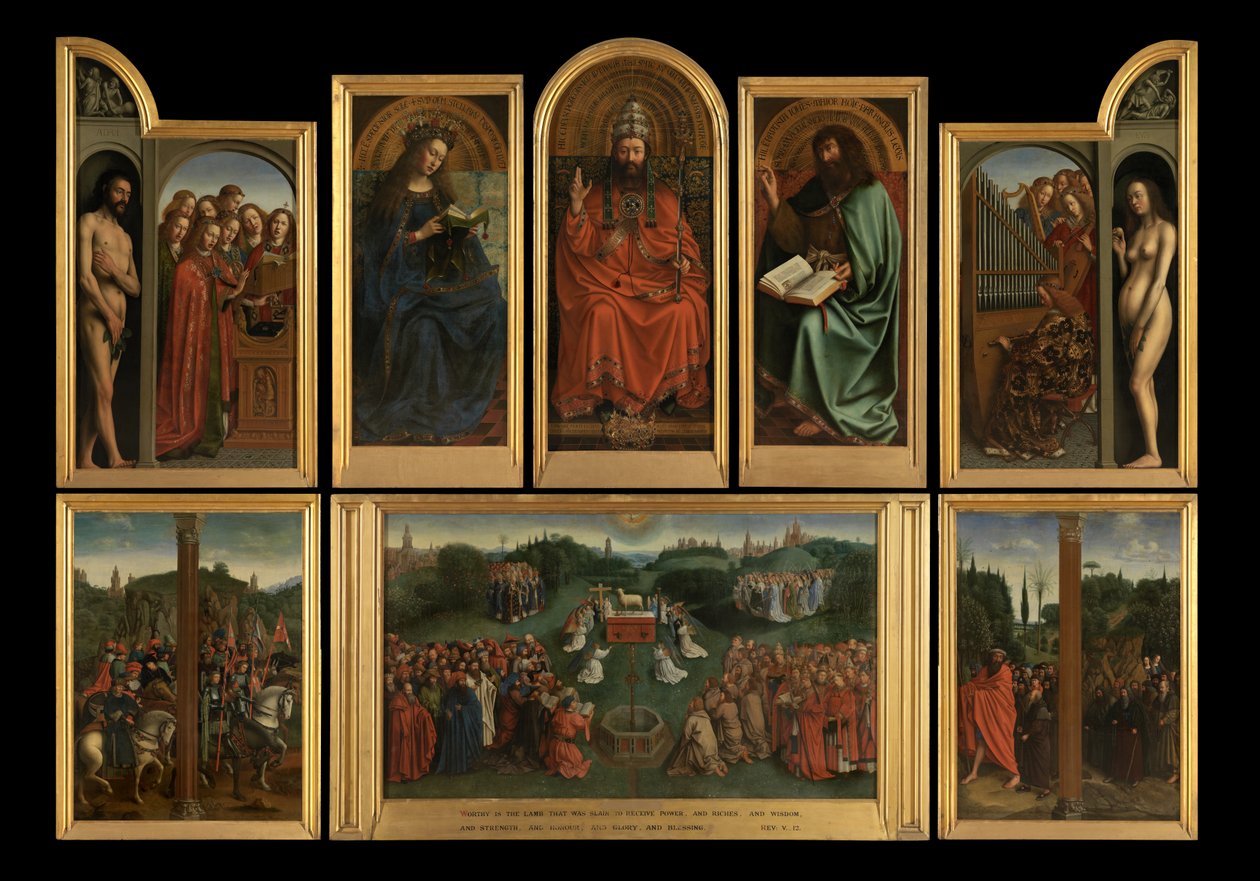 Die Anbetung des Lammes von Jan van (after) Eyck
