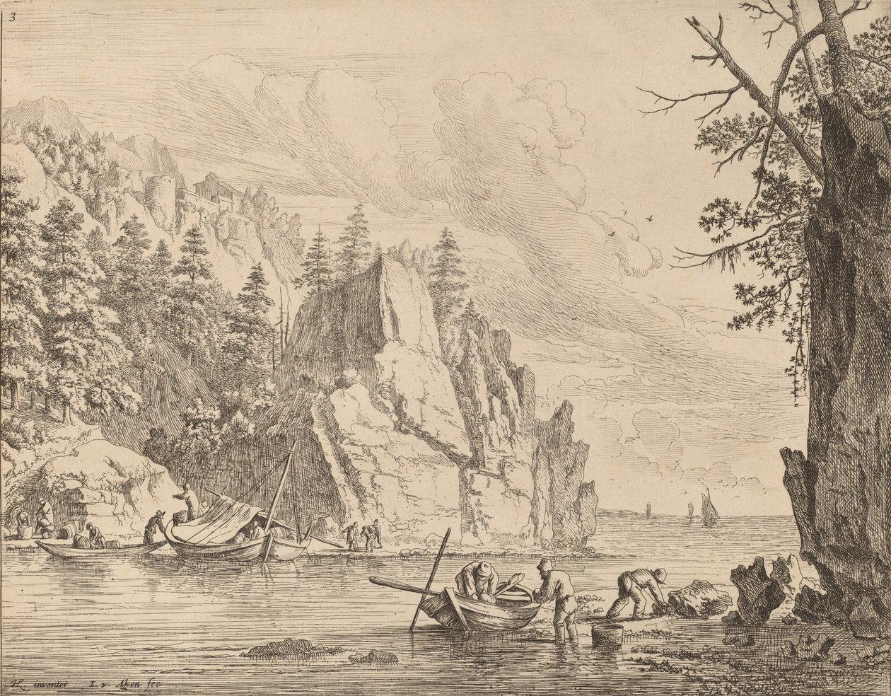 Blick auf den Rhein von Jan van Aken