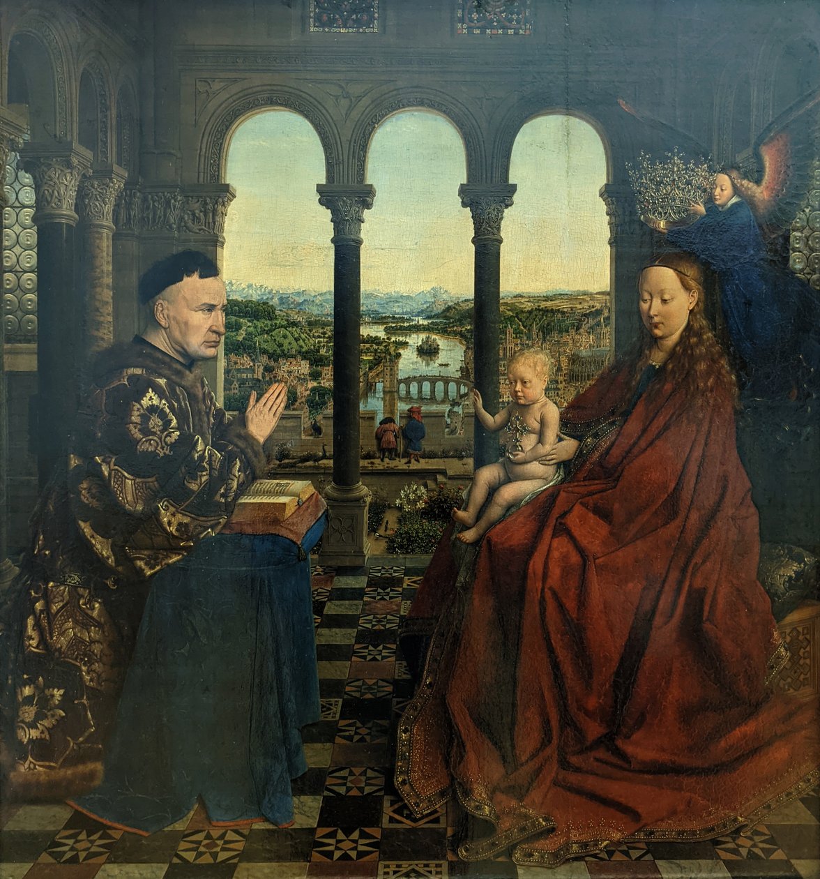 Die Madonna des Kanzlers Rolin von Jan van Eyck
